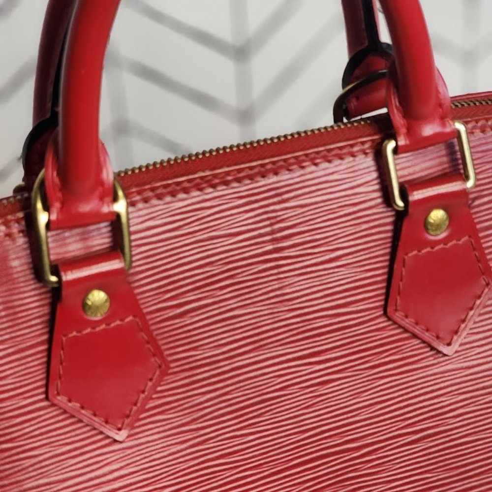 Authentic Pre-Owned Louis Vuitton Red Epi Alma Handbag - Picture 8 of 16